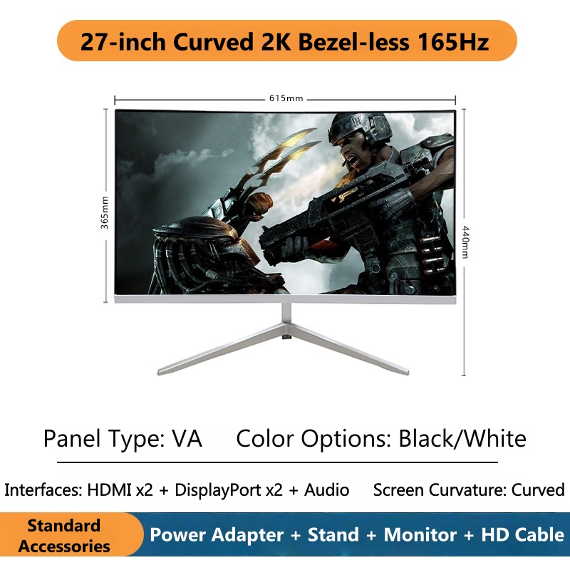 27 Inch 2K Curved Gaming Monit - огляд і ціна Gaming X Esports