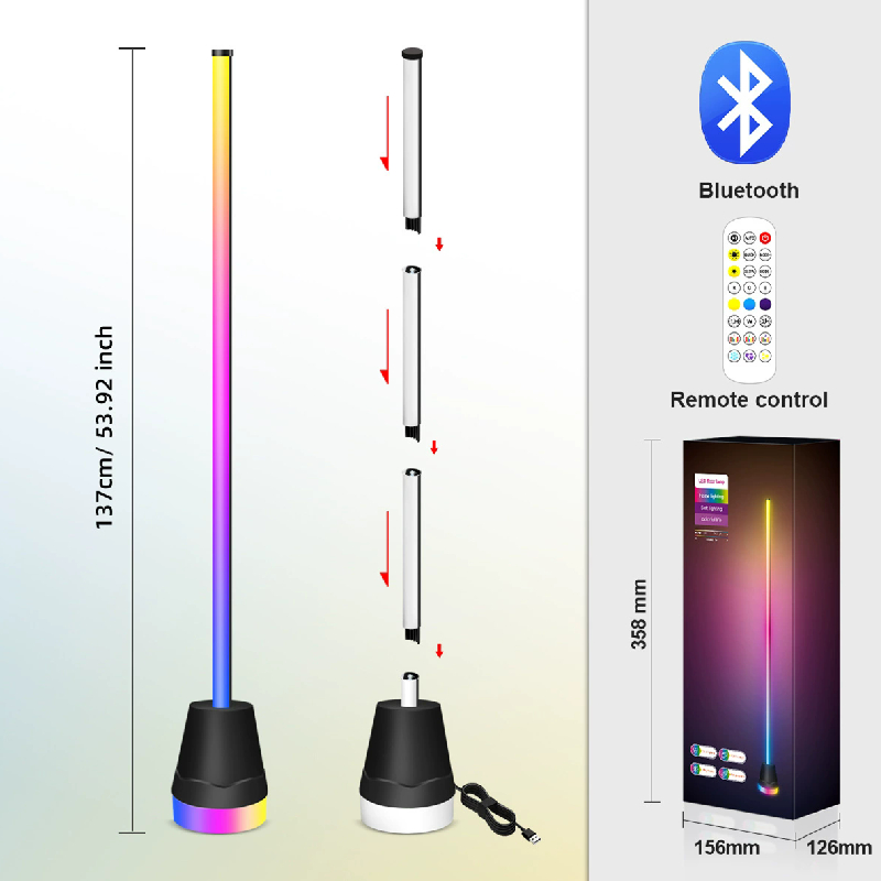2026 RGB Floor Lamp Bluetooth  - огляд і ціна Esports Gaming Remote