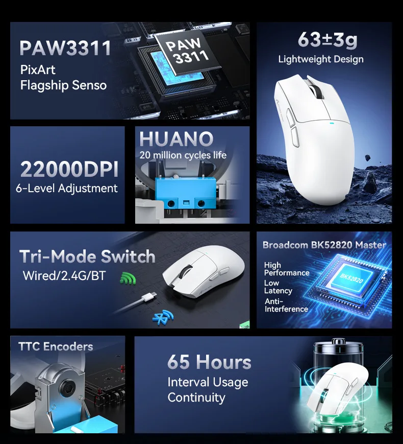 X11SE Wireless Bluetooth Mouse - огляд і ціна Esports Gaming Design