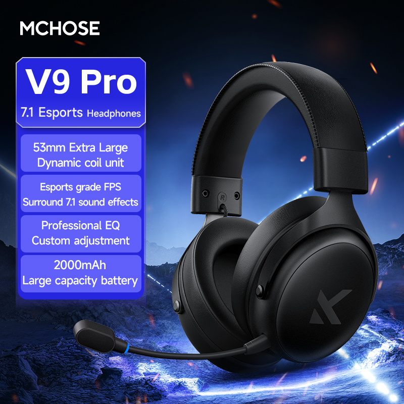 MCHOSE V9 Pro Headset with Mic - огляд і ціна Esports Wireless Gaming Headset
