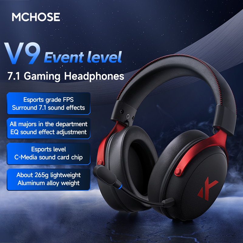 MCHOSE V9 Pro Headset with Mic - огляд і ціна Esports Wireless Gaming Headset